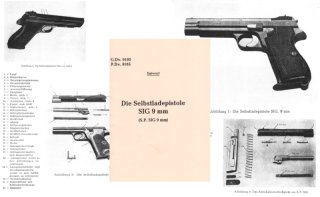 Nachdruck Polizei-Dienstvorschrift Pistole SIG 210