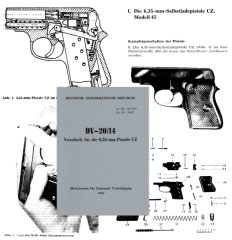 Nachdruck DDR Vorschrift Pistole CZ45 von 1968