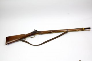 Stutzen, , nach 1840, Nussbaumschaft mit Backe, Perkussionsschloss mit Stecherabzug, gezogener