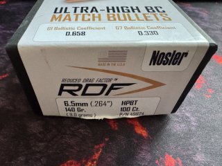 Nosler RDF Geschosse .264 (6.5) 140 HPBT