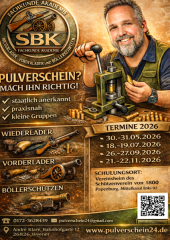 Pulverschein, Wiederlader, Vorderlader- und Böller