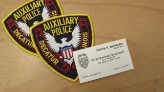 ORIGINAL US POLICE PATCH UND VISITENKARTE