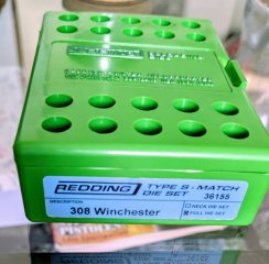 Redding Matrizen Satz 308 Type S Match NO36155 Nagelneu Sniper SSG