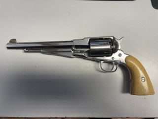 Perkussionsrevolver Euro Arms vernickelt 1858 New Army Kaliber.44