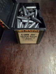 100 Stk Geschosse Barnes Match Burner Dia.6,5mm/.264", 120grs Moly
