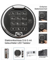 Waffenschrank Waffentresor bis 10 Langwaffen el. Zahlenschloß Stufe 1 Klasse 1 Sicherheitsstufe 1