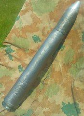 3,7cm Flak Patrone SprGr(WK2,Bombe,Zünder,Flak,Rakete,Panzer,Mine,Mp40,P 08,Konvolut,Bodenfund)