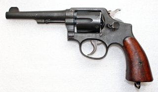 2WK - SMITH & WESSON VICTORY - U.S. PROPERTY G.H.D. REVOLVER in .38 S&W mit HOLSTER