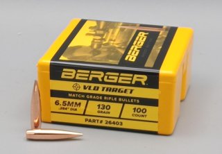 Berger VLD Target Geschosse – Kaliber .264 / 6,5 mm – 130 gr – 100 Stück – Art.-Nr. 26403