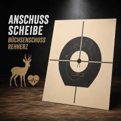 Anschuss Spiegel für Büchsenschuss 100 m Rehherz Target