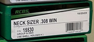 RCBS .308 Win Necksizer Halskalibriermatrize NEU