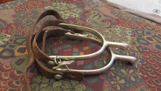 ORIGINAL US ARMY CAVALRY SPOREN MIT ABNAHMESTEMPEL