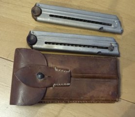 Magazintasche Josef Moll mit 2 P08 Magazinen 1WK