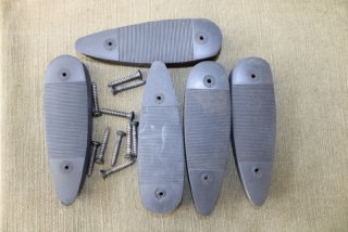 Schaftkappen aus schwarzem Gummi (5 Stück)