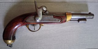 Französische Kavalleriepistole M1822bis, 1856