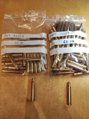 82 Stk. 7x65R Hülsen gebraucht, entzündert, gereinigt