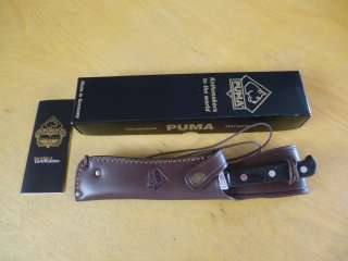 Puma Messer - Tucson - Nr. 12 6396 - Griffschalen aus Pakkaholz - Lederscheide in OVP - Bowie