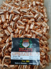 9mm/.356-145grs. LOS FP 500 Stk. verkupfert. # SSZ Berka