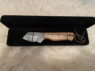 Damastmesser in Schatulle klein