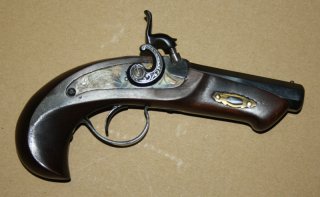 Perkussions Vorderlader-Derringer "Colibri" im Kal. 41 -GELEGENHEIT-
