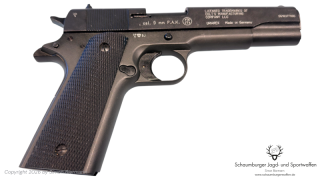SRS-Waffe, UMAREX, Colt Government 1911 A1, PTB 774, Kaliber 9mmPAK, g.- sehr guter Zustand.