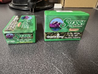 144x Sierra Game King 22 cal 224 diameter mit 65grs #1395 SBT
