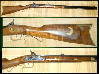 === schwere .45-er Vorderladergewehr Perkussionsbüchse (US-Type Hawken/Plainsrifle) Ardesa/Spanien =