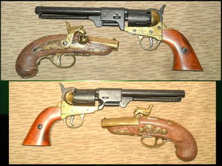 === 2Deko/Modellwaffen Western Vorderlader-Revolver Colt und Deringer - No Winchester Sharps S&W===