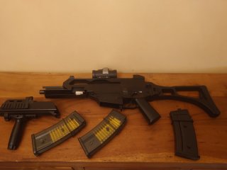 *** SOFTAIR AEG *** H&K HECKLER & KOCH 36 C / G36 C *** BASTLER *** TEILESPENDER *** UNTER 0,5 J ***
