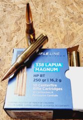.338Lapua Mag./250grs. HPBT PPU 100 Stk. #A-423# SSZ Berka