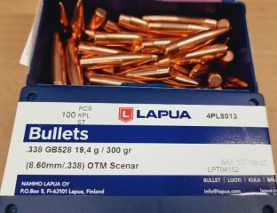 .338/300grs Lapua GB528 OpenTipMatch Scenar Geschosse 100 Stk. # SSZ Berka
