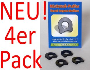 Colt 1911: Rückstosspuffer im 4er Pack! Der beste Schutz für alle 1911er!          ->Top & SICHER <-