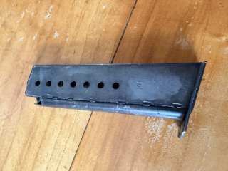 Magazin für Pistole Walther P38 original WK2 JVD gestempelt Nr.2