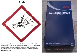 Zünder von CCI 500 Small Pistol