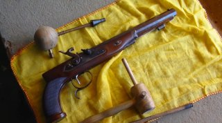 Vorderladerpistole H.W. Mortimer & Son, Kaliber .44 Perkussion