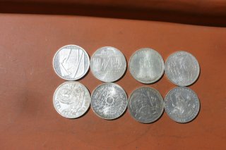 Silber Münzen alte 10 DM Sonderprägungen von 87-96
