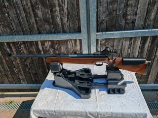 Feinwerkbau 150 Match-Luftgewehr Kal. 4,5mm | Neue Dichtungen (grün) | Custom 3D-Schaftbacke