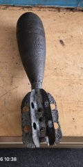 Englische 8 cm Werfer Granate ohne Zünder (Bombe Bodenfund Granate Zünder)
