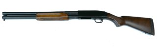 Vorderschaft-Repetierflinte Schrotflinte Mossberg 500A Kaliber 12/76 sehr schön!