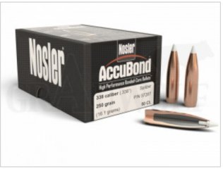 .338 Nosler Accubond 30 Stück 16,2 Gramm