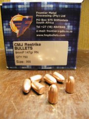 9mm/147grs. Frontier RN verkupferte Geschosse 750 Stk.