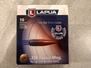Lapua Kal. 338 Lapua Mag. Lockbase 250gr. Munition
