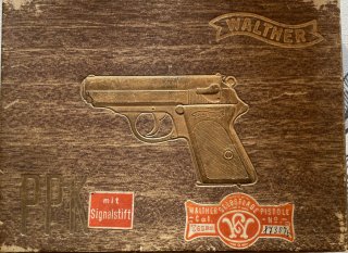 Walther PPK ZM Karton mit Putzdose