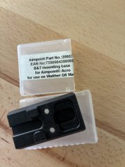Adapterplatte Aimpoint für Walther PPQ