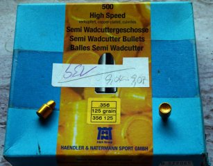 H&N Kaliber .356 - 9mm 125 Grain SWC 139 Stück