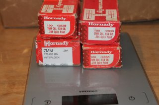 Geschoße cal .284 aka 7mm Hornady div. Gewichte