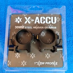 X-ACCU 30mm Stahl-Ringe Picatinny - Neu