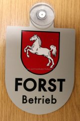 Autoschild für Windschutzscheibe FORST Betrieb ALU Wappenschild Forstbetriebschild NEU