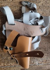 Original Leder-Schulterholster braun Für Taschenpistolen (z.B. Walther TPH / 6,35mm) –