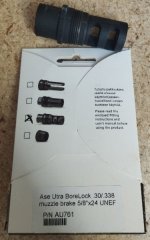 Ase Utra AU761 BoreLock .30/.338 5/8x24 muzzle Brake Mündungsbremse Schalldämpferaufnahme